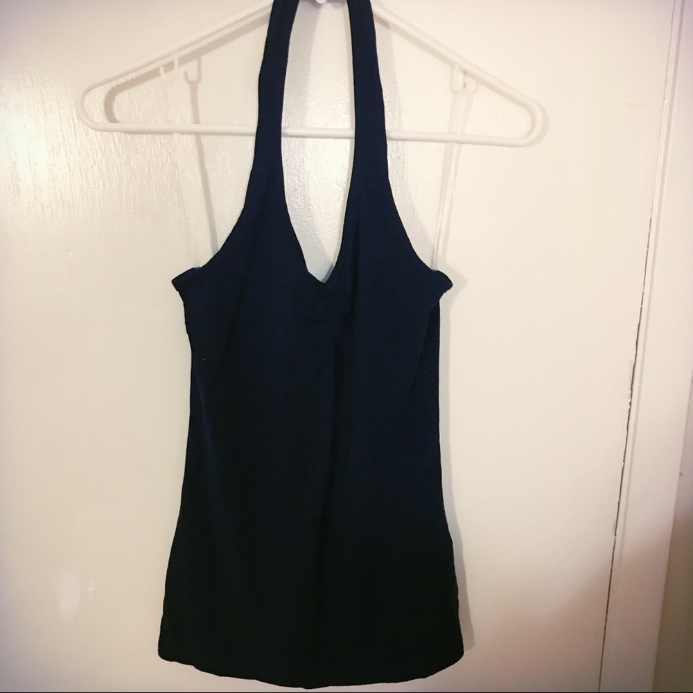 🆕WT Black Stretch Halter Top
